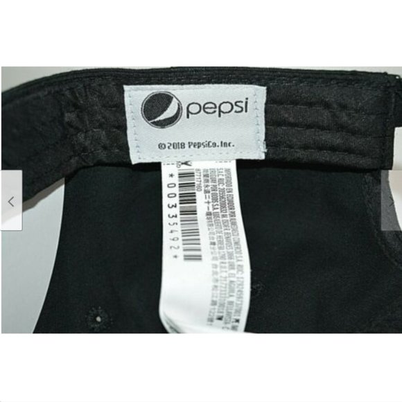 New PEPSI Throwback Black Baseball Hat Cap - Picture 8 of 8
